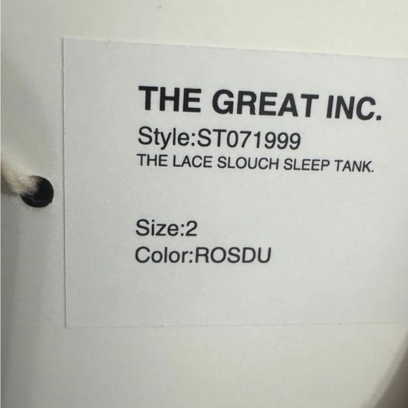 THE GREAT. Sleep Sleeveless Pajama Top - Picture 8 of 8